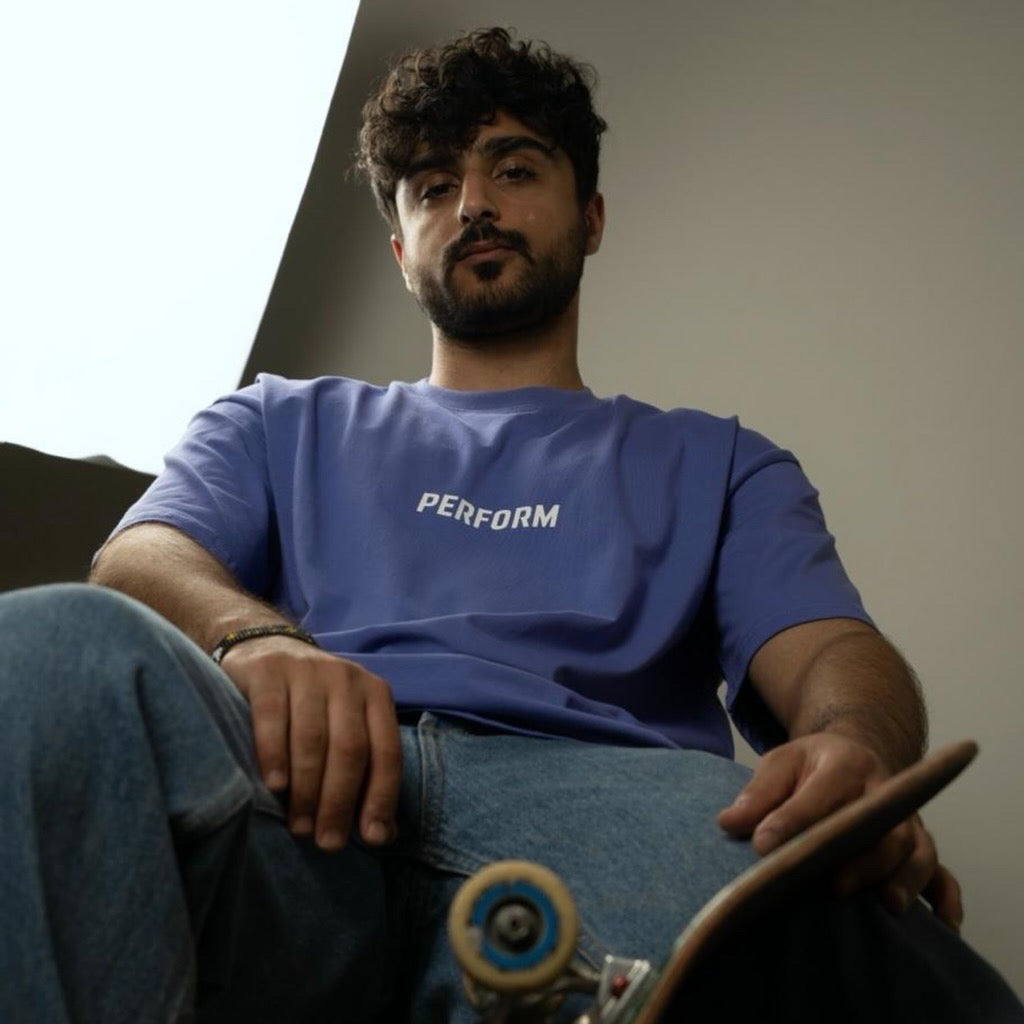 FLXFIT OVERSIZE TEE - ROYAL GRAPE