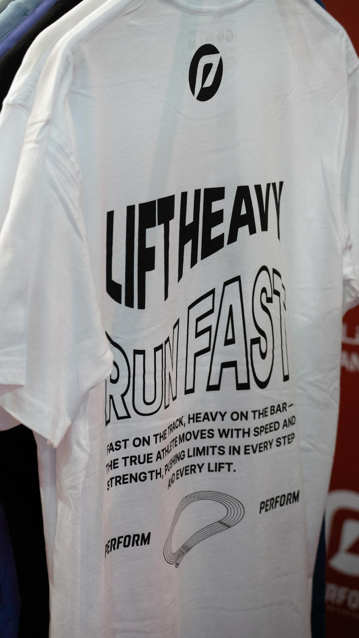 LIFT HEAVY RUN FAST T-SHIRT