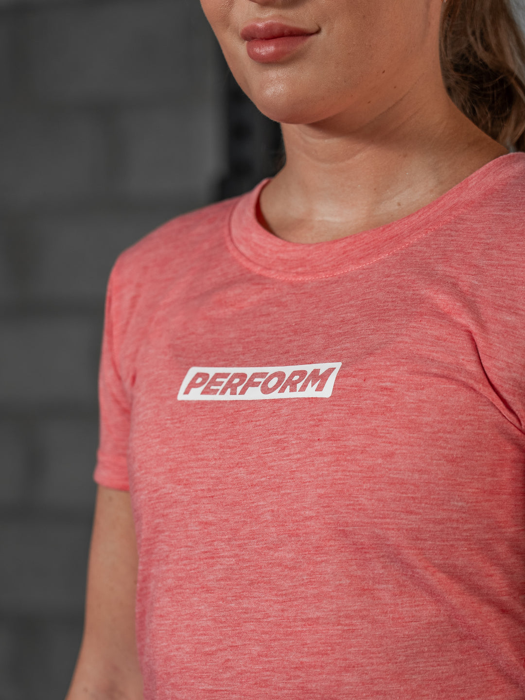 WOMEN'S PERFORM TEE - PINK - Perform Athletics