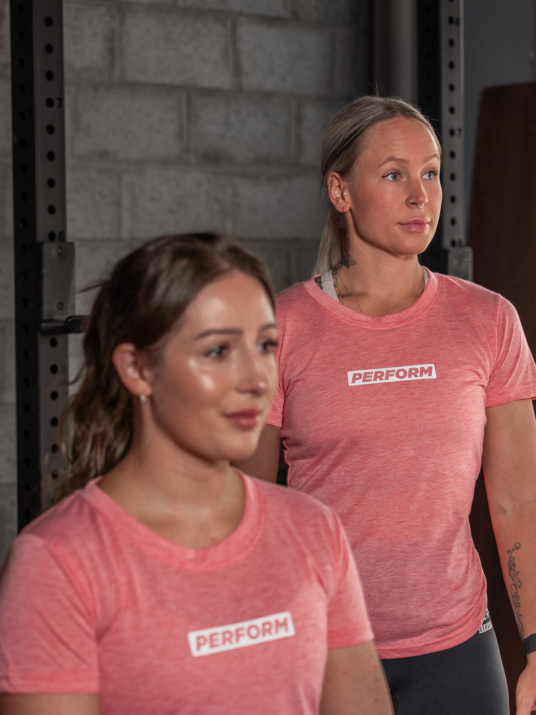 WOMEN'S PERFORM TEE - PINK - Perform Athletics