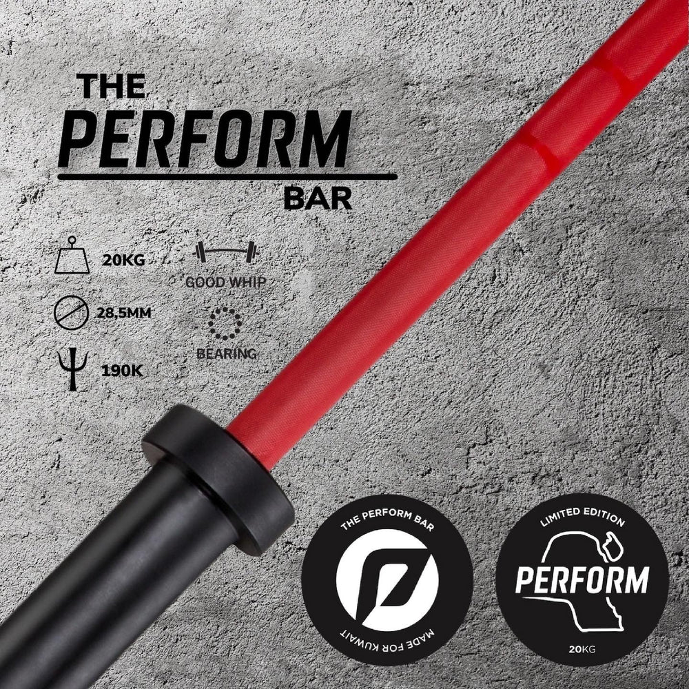 Perform Crossfit Barbell - Red - Perform Athletics