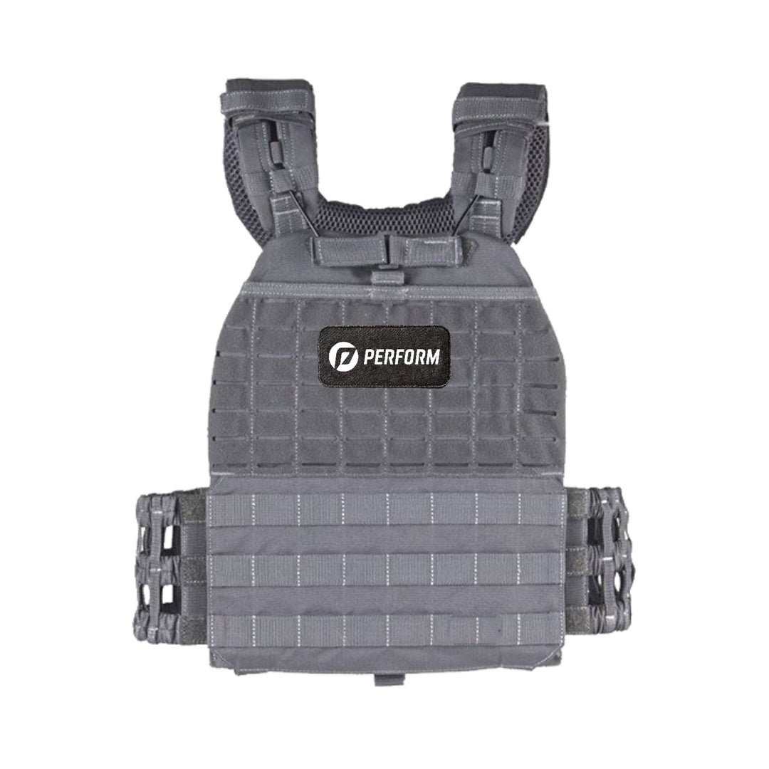 TACTICAL WEIGHTED VEST - SMOKE GREY - 10KG - Perform Athletics