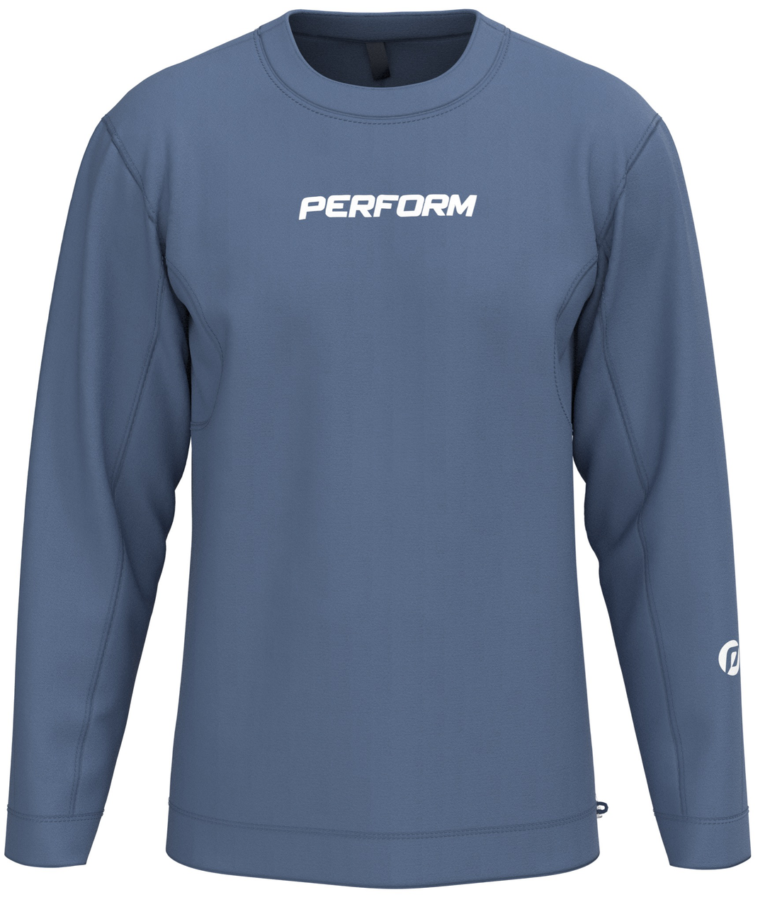 FRENCH TERRY REFLECTIVE SWEATSHIRT - CLAY BLUE - Perform Athletics